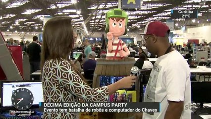 Batalha de robôs e computador do Chaves são destaques da Campus Party