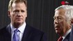 Roger Goodell skirts President Trump question at Super Bowl