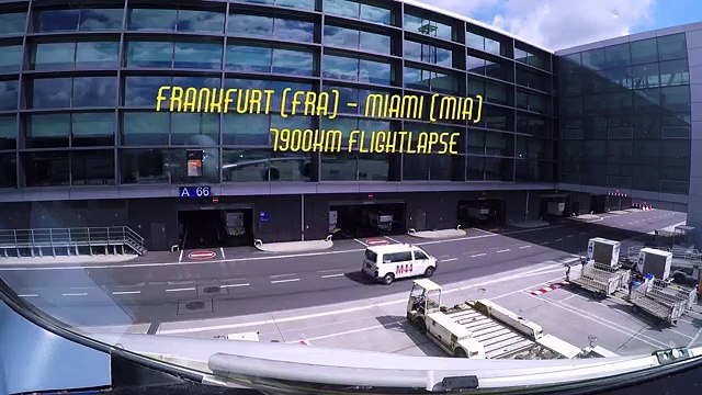 A380 Cockpit Flight Timelapse from FRANKFURT [FRA] to MIAMI