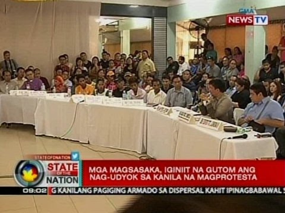 SONA: Mga magsasaka, iginiit na gutom ang nag-udyok sa kanila magprotesta