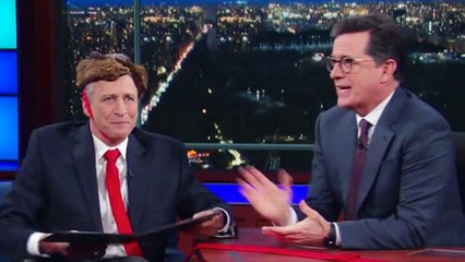 Jon Stewart Reunites with Stephen Colbert To Roast Donald Trump