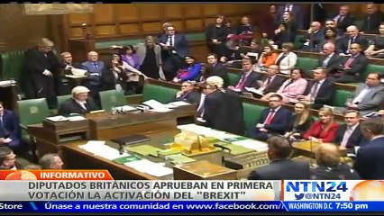 Diputados británicos aprobaron en primera votación la activación del ‘Brexit’