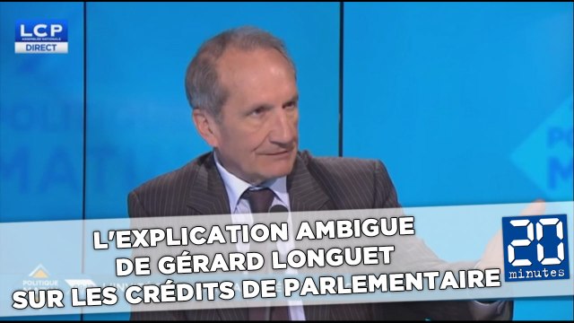 L'explication ambigue de Gérard Longuet sur les crédits de parlementaire