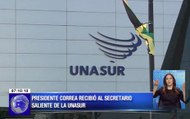 Presidente Correa recibió a secretario saliente de Unasur Ernesto Samper