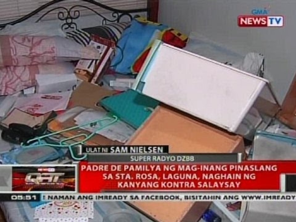 Padre de pamilya ng mag-inang pinaslang sa Sta. Rosa, Laguna, naghain ng kanyang kontra salaysay