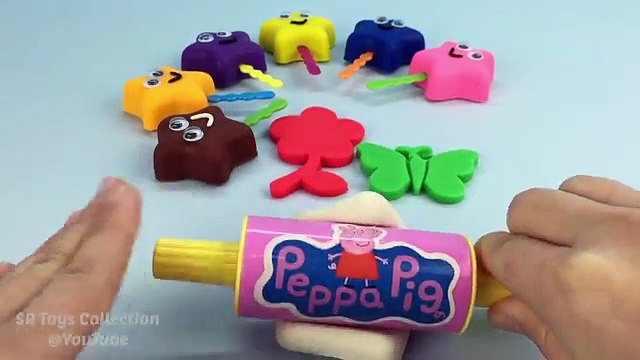 Play Doh Stars Smiley Lollipops with Flower Bird and Butterfly Molds