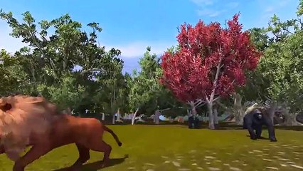 3D Animated Gorilla Finger Family Rhymes For Children | Finger Family Rhymes