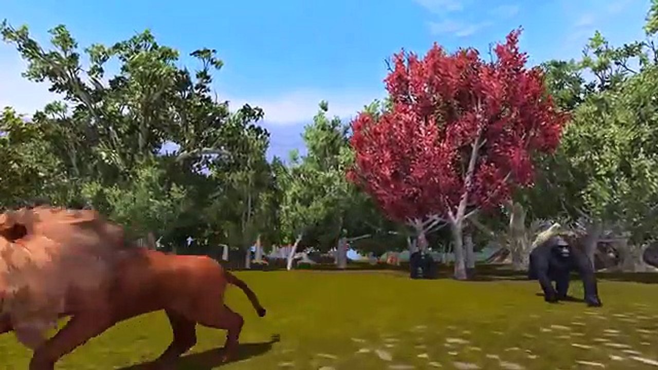3D Animated Gorilla Finger Family Rhymes For Children | Finger Family Rhymes