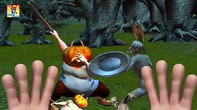 Finger Family Rhymes for Children Pumpkin Head Vs Mummy | Finger Family Nursery Rhymes | Halloween