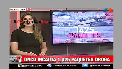 DNCD incauta 1,425 paquetes de droga-Noticias AN7-Video