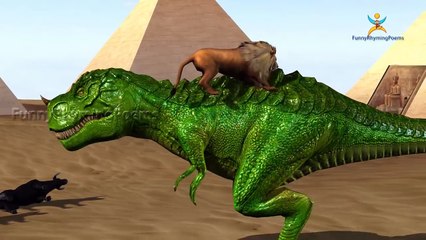 Dinosaur V/S Lion Finger Family Nursery Children 3d English Popular Rhymes | Finger Family Song