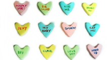 VALENTINES DAY CANDY CONVERSATION HEARTS
