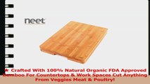 Neet Organic Bamboo Butcher Cutting Block  Serving Tray Thick  Solid BCB900 79a318cf