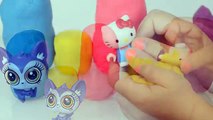 Играть DOH Om Nom Неожиданные яйца Пеппа свинья Lalaloopsy игрушки Pet Shop Hello Kitty игрушки