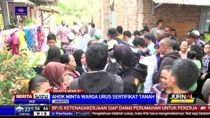 Ahok Minta Warga Marunda Urus Sertifikat Tanah