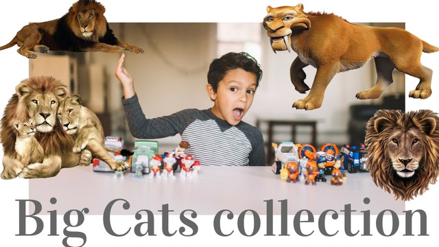 Big Cats collection - Lions, Leopards, Tigers.Caleb's ToysReviews HD (1)