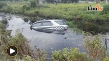 Video: Anggota JPJ masuk parit kejar pesalah