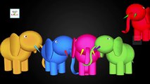 Elephant Animal Finger Family - Dady Finger Song - 3D Animation Nursery Rhymes & Songs for Kids