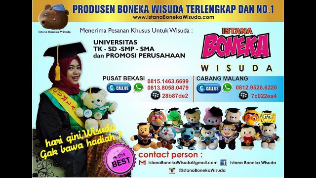 0812-9526-6220 | Jual Boneka Wisuda |- Kado Boneka Wisuda