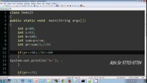 control statements(else if ladder Statement) in java (in Hindi) Part-10