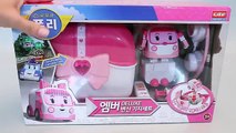 로보카폴리 엠버 변신 기지세트 구급차 병원놀이 와 뽀로로 타요 장난감 Robocar Poli Amber Ambulance Doctor Kit Toy YouTube