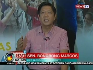 SONA: Sen. Marcos, nanawagan sa Comelec na itigil na ang partial and unofficial count