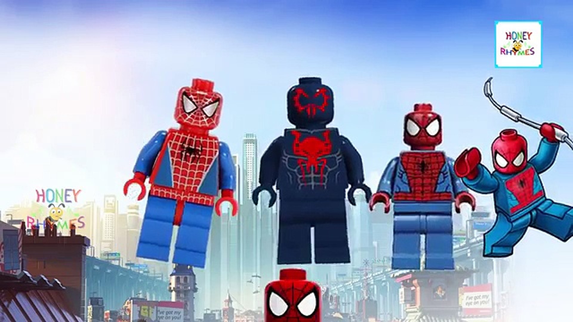⁣Lego Spiderman Cartoon Finger Family | Spider Daddy Finger Songs | Spiderman Cartoon Animations