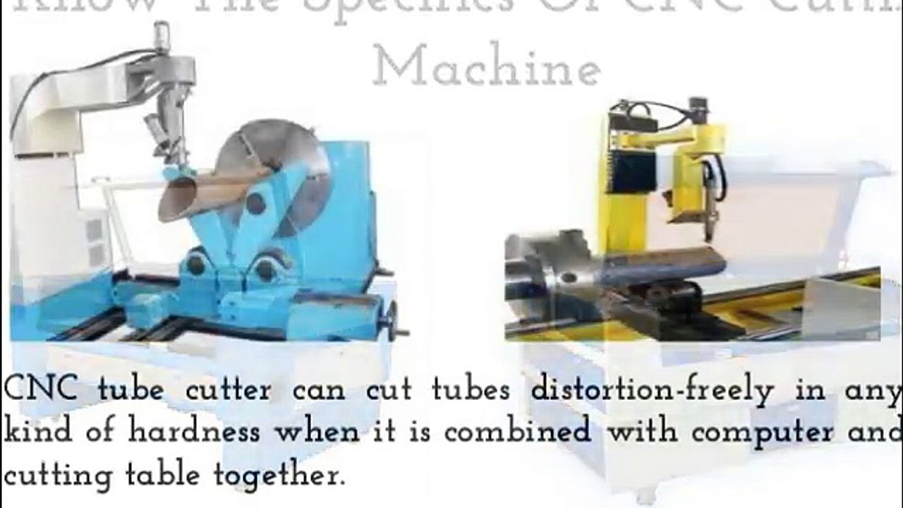 Know The Specifics Of CNC Cutting Machine
