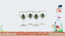 Spode Christmas Tree Wine Goblets with Gold Rims Set of 4 152b9aad