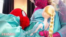 PREGNANT FROZEN ELSA vs PREGNANT PINK SPIDERGIRL vs SPIDERMAN Mermaid Twin Babies Funny Superhero