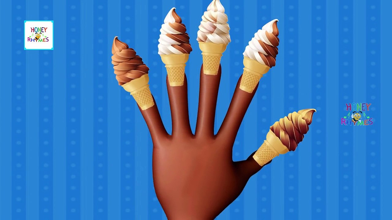 Cone Ice Cream Finger family Songs 3D | Finger Family Cartoon Animation Nursery Rhymes