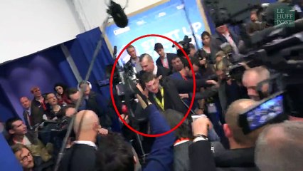 Un journaliste de "Quotidien" expulsé manu militari par le service d'ordre de Marine Le Pen