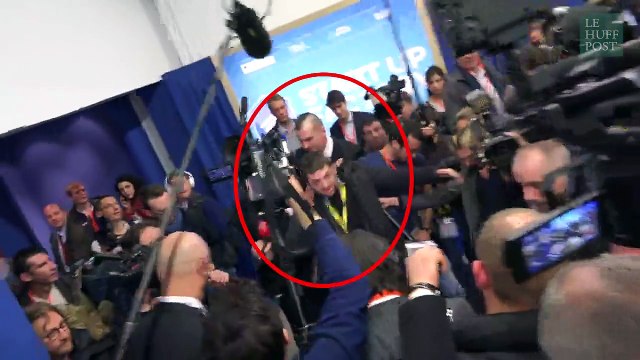 Un journaliste de Quotidien expulsé manu militari par le service d'ordre de Marine Le Pen