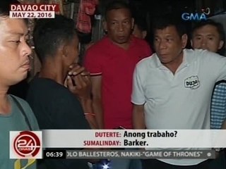 24 Oras: Mag-asawang may 11 anak, binisita ni Duterte