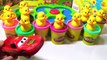 Learn Colors Play doh with Donald Duck, Mickey Mouse, Hello Kitty, Doremon Molds, Little Yellow Duck