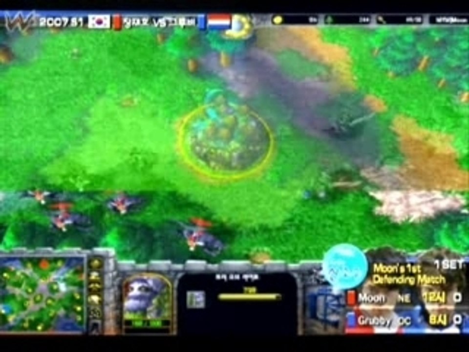 4k.Grubby vs MyM.Moon Warcraft World War Game 1 Part 3