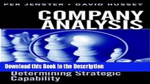 Download [PDF] Company Analysis: Determining Strategic Capability New Book