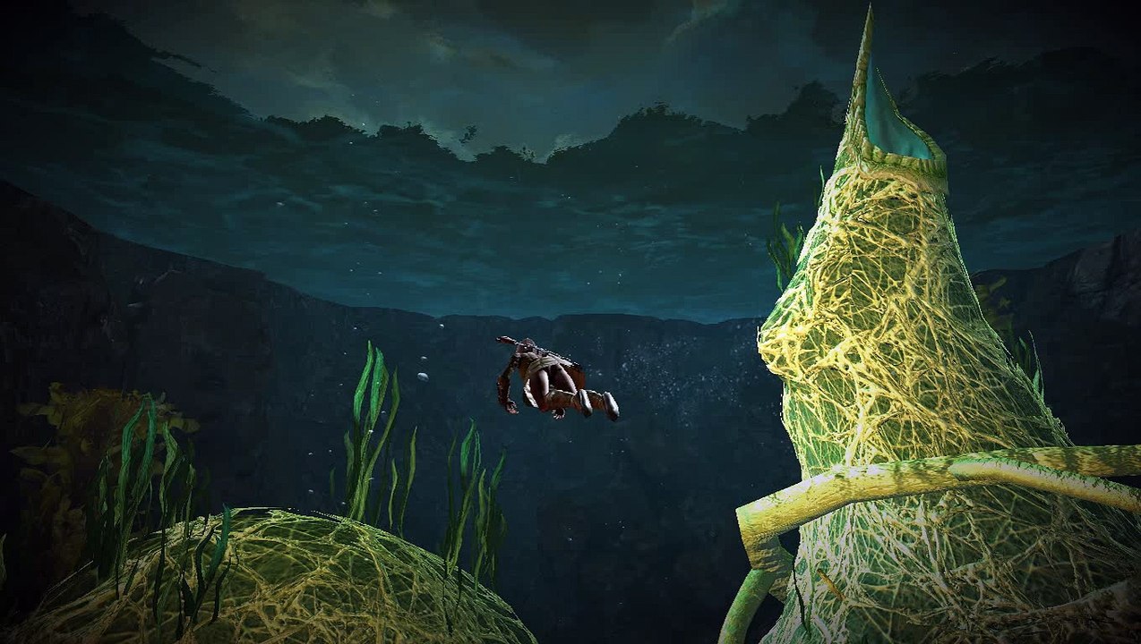 Guild Wars 2 (Look at the Viathan Lake) (Underwater)