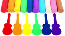 Modelling Clay Rainbow Guitar Play Doh Learn Colors Fun and Creative For Kids Non Toxic Clay
