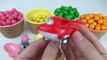 Ice Cream Bowl Bubble Gum Surprise Hidden Toys Super wings Dora Hello Kitty Peppa Pig