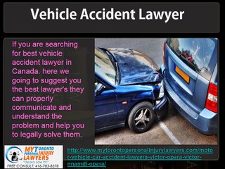Personal Injury and Vehicle Accident Lawyer