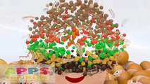 Дети учатся цвета с 3D летающий пасхальные яйца цветные шары игрушки для Дети дети