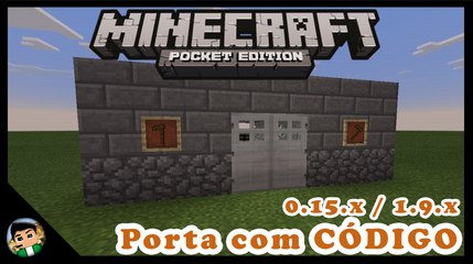PORTA COM CODIGO? Minecraft PE/PC Tutoriais #04 | AlexMine8080