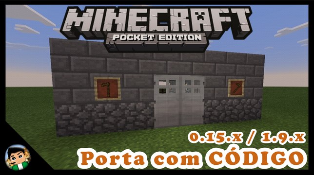 PORTA COM CODIGO? Minecraft PE/PC Tutoriais #04 | AlexMine8080