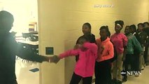 Teacher Has Personalized Handshakes With Every One of His Students