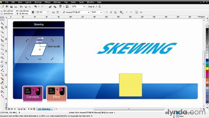 CorelDRAW Essential Training – Skewing objects