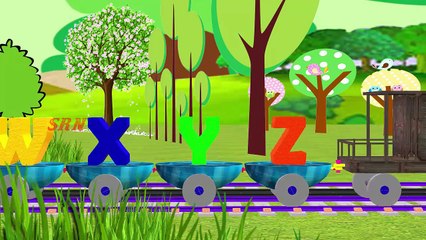 ABC Alphabet Rhymes For Kids | 3D Train ABCD Songs For Toodlers