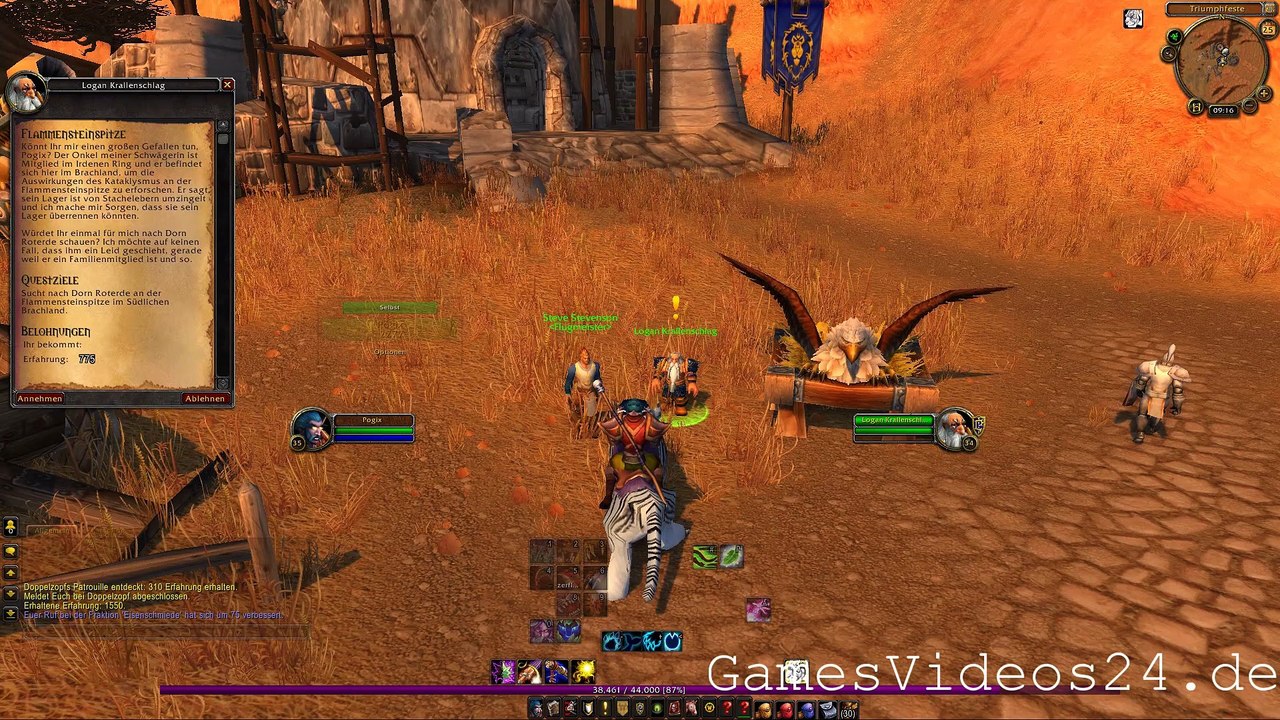 World of Warcraft Quest: Flammensteinspitze