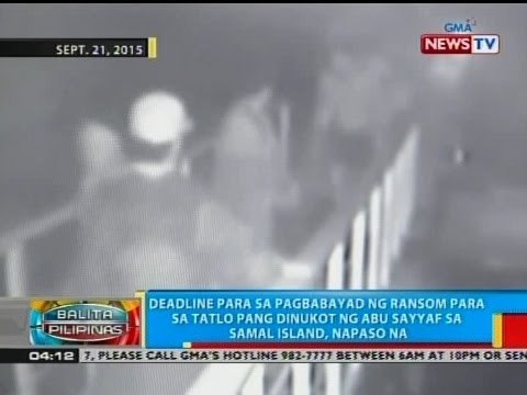 Deadline para sa pagbabayad ng ransom para sa tatlo pang dinukot ng Abu Sayyaf, napaso na