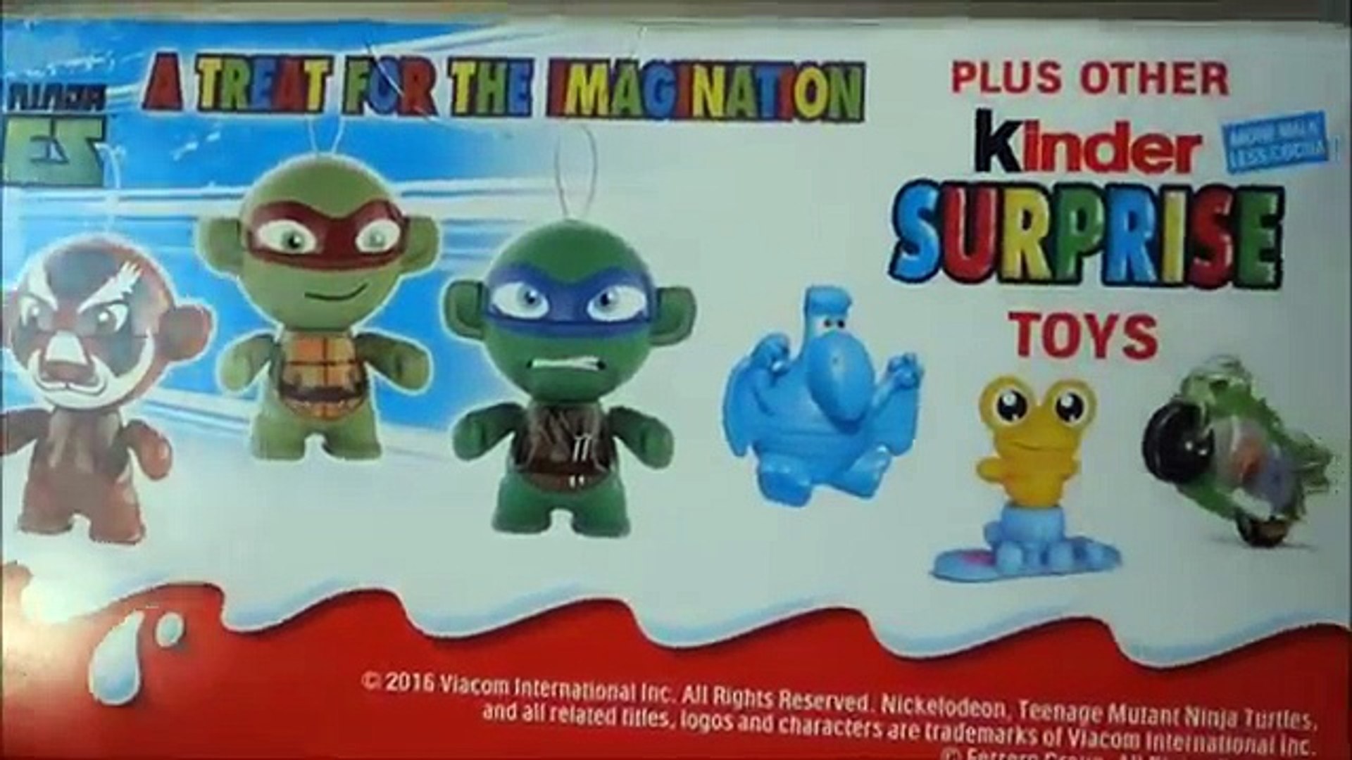 teenage mutant ninja turtle kinder egg surprises